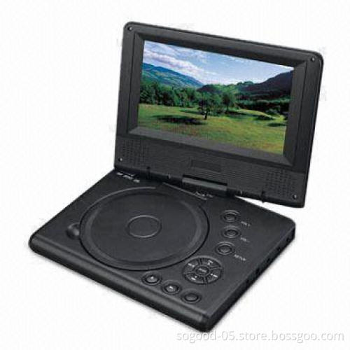 Portable DVD Player with 270-degree Rotatable Screen and Backlight Power-saving Device